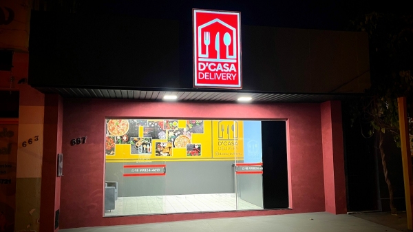 D´Casa Delivey fica na Rua Nove de Julho, 667, (próximo ao campus 1 da FAI), centro de Adamantina (Siga Mais).