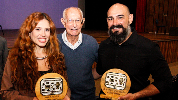 Maila Alves e Gustavo Castellon em noite de homenagens e reconhecimento em Presidente Prudente (Cedida).