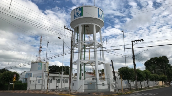 Reservatórios da Sabesp em Lucélia (Foto: Aqui Lucélia).