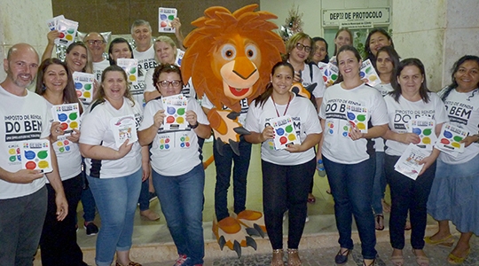 Voluntários da Campanha do Imposto de Renda do Bem tem ampliado a divulgação, a fim de contribuir com as entidades de Adamantina (Assessoria de Imprensa/IR do Bem).