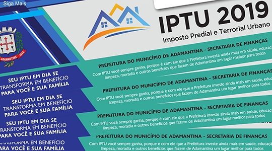 Carnês do IPTU começam a ser entregues a partir desta quinta-feira