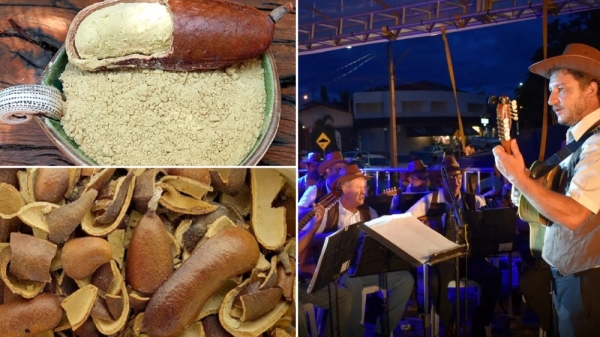 Feira do Jatobá e ensaio da Orquestra de Viola Caipira estão na programação deste fim de semana em Adamantina (Imagens: Divulgação).