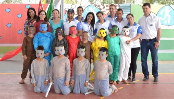 Objetivo do projeto foi trabalhar aspectos fundamentais para o desenvolvimento dos alunos a partir do tema das Olimpíadas (Foto: FAI).