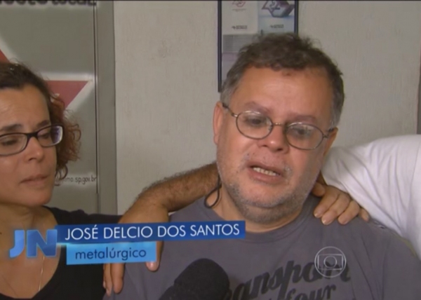 José Delcio dos Santos, nascido em Monte Castelo, é preso injustamente décadas após ter identidade roubada (Imagem: Reprodução/Jornal Nacional).