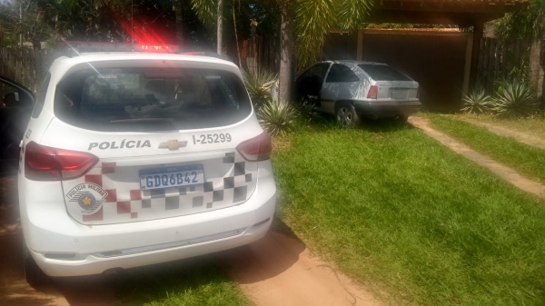 Local onde o GM Kadet foi abandonado e depois localizado (Cedida/PM).