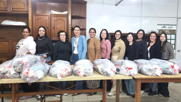Kits de costura para as participantes do curso (Cedida/Fundo Social).