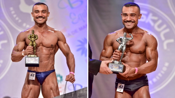 Luan, em duas das cinco premiações conquistadas no sábado, 5, no em Curitiba (Fotos: Osmarina Moraes | @osmarinamoraes).