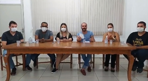 Anúncio do primeiro caso positivo de Covid-19, em Lucélia, com a morte do paciente, aconteceu na tarde deste sábado (Reprodução).