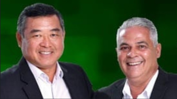 Prefeito eleito Ricardo Watanabe e o vice-prefeito eleito Gilson Paulo (Divulgação).