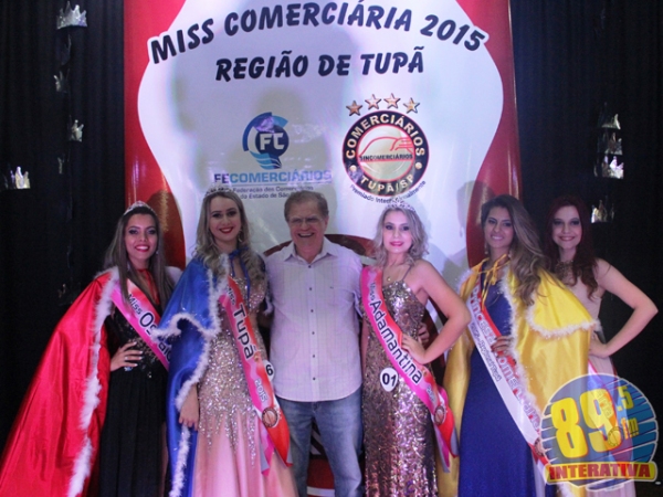 Talita de Oliveira Garozi, no evento realizado em setembro, em Tupã, quando foi eleita Miss Comerciária Adamantina (Foto: Divulgação).