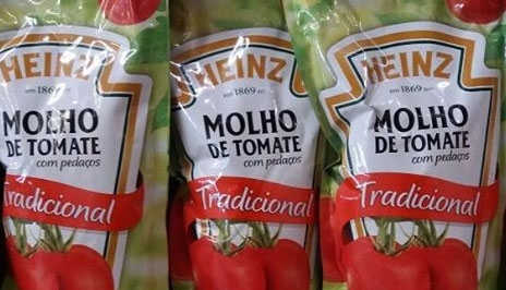 Heinz inicia recolhimento do Lote L25 20:54 M3-1, do molho de tomate com pedaços tradicional, em embalagem sachet de 340 gramas e vencimento em 25 de julho próximo (Imagem: Ilustração).