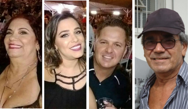 Quatro vítimas fatais, de Tupi Paulista: Maria Inês da Silva (advogada da Prefeitura de Tupi Paulista) sua filha Rosana, Paulo Azevedo (namorado de Rosana) e José Gilberto da Silva (irmão da advogada).