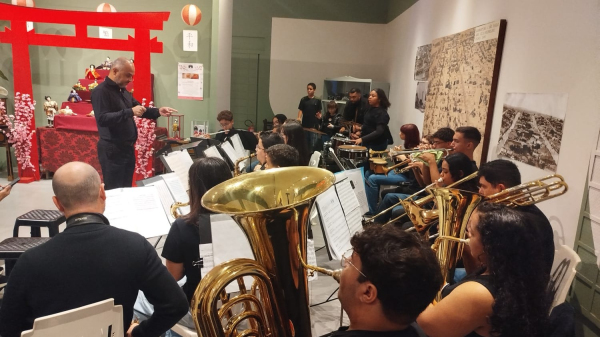 Projeto Guri se apresentou no evento realizado no Museu em Adamantina (Cedida/PMA).