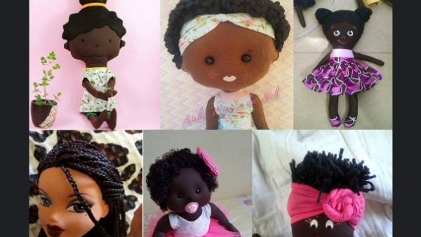 Especialistas defendem que o acesso a bonecas de cores diversas, por crianças, pode ajudar a combater o racismo na fase adulta (Reprodução Facebook/Campanha Cadê Nossa Boneca).