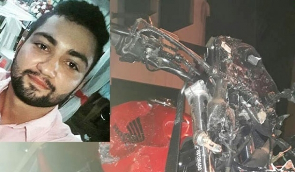 Ao atingir árvore, motociclista fica gravemente ferido e morre em Tupã (Foto: Reprodução/Tupã Notícias).