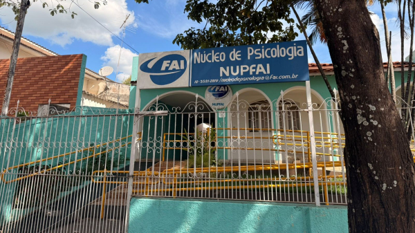 Nucleo de Psicologia ? NUPFAI fica no centro de Adamantina (Foto: Gustavo Amaral/FAI).