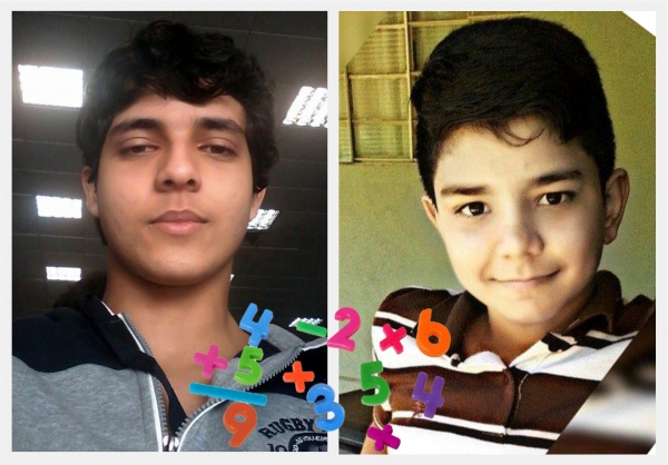 Leonardo Alves da Silva é Ouro e Gustavo de Souza Forato é Bronze, na Olimpíada Brasileira de Matemática (Foto: Arquivo Pessoal).