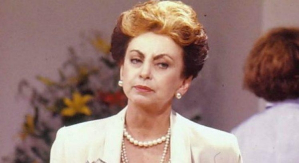 Beatriz Segall na personagem Odete Roitman, grande destaque de sua carreira de mais de 70 anos (Reprodução/TV Globo).