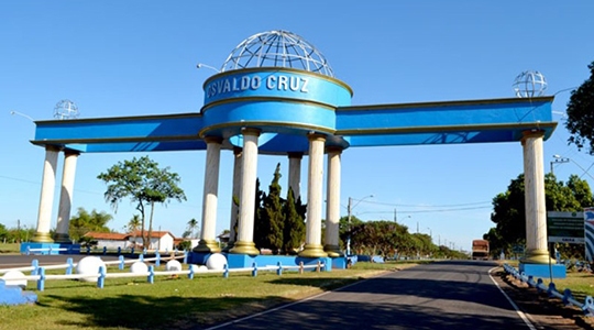 Portal no acesso a Osvaldo Cruz (Arquivo/Siga Mais).