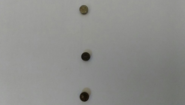 Apreensão de duas baterias cilíndricas na Penitenciária de Junqueirópolis (Foto: Cedida/SAP).