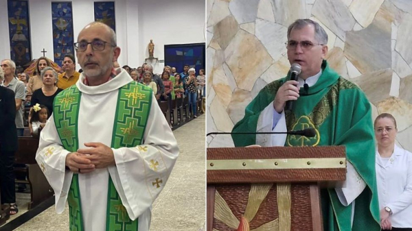 Padre Afonso deixa a comunidade, que ter? como novo dirigente o padre Ademilson Luiz Ferreira (Reproducao).