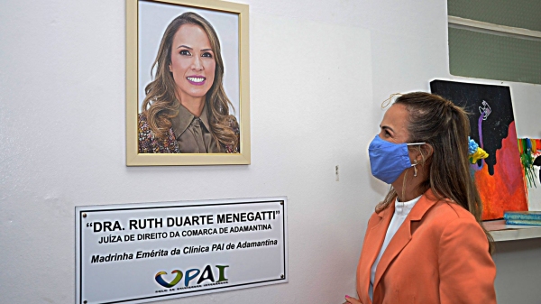 Juíza Ruth Duarte Menegatti, Madrinha Emérita da Clínica PAI Nosso Lar (Foto: No Click com o Senhor).