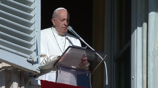 Durante a última oração do Angelus de 2019, Papa convocou os fiéis a melhorar a comunicação dentro de casa (Reprodução: Rádio Vaticano).