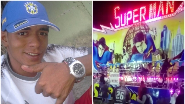 William Ribeiro de Oliveira, de 28  anos, morreu após o acidente com brinquedo, no parque diversões (Reprodução).
