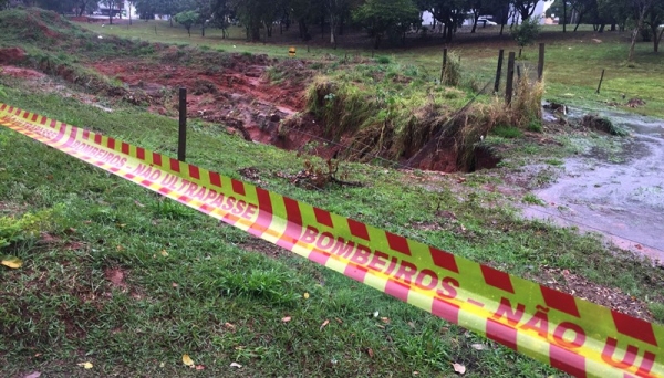 Chuvas ampliam e agravam problemas no Parque dos Pioneiros