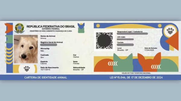 Registro Geral (RG) Animal ja pode ser emitido (Reproducao).