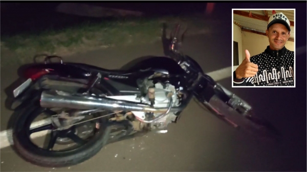 Rodrigo Martins, morador em Pauliceia, morreu após acidente com moto (Reprodução/Panorama Notícia).