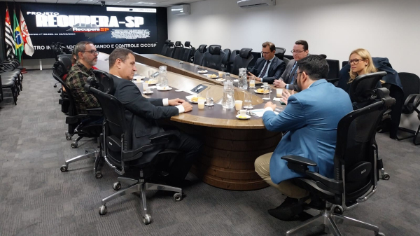 Representantes da Policia Civil de Adamantina no Recupera-SP (Cedida/PC).