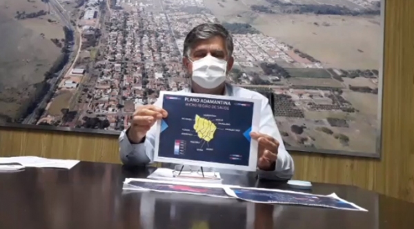 Prefeito Márcio Cardim apresenta o Plano Adamantina (Reprodução).