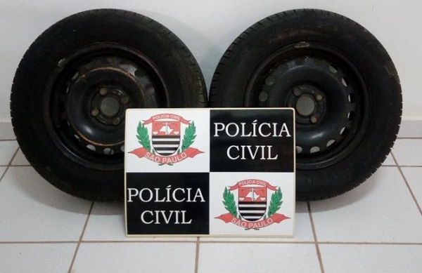 Pneus furtados foram recuperados pela Polícia Civil e serão devolvidos à usina (Foto: Deinter 8).