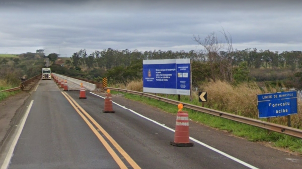 Interdição da ponte será por quatro meses, a partir de 7 de novembro, informa o DER-SP (Google).