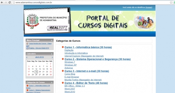 Portal da Educação implantado pela Secretaria Municipal de Educação, em 2014, é alvo de investigação pelo Ministério Público (Foto: Reprodução).