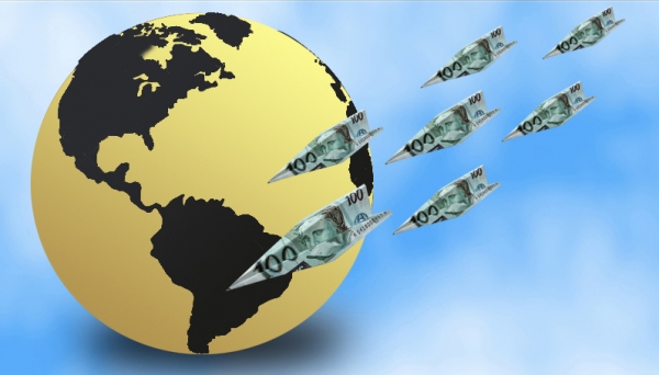 Segundo a Refeita Federal, foram regularizados R$ 170 bi que estavam no exterior e não eram declarados (Imagem: Ilustração).