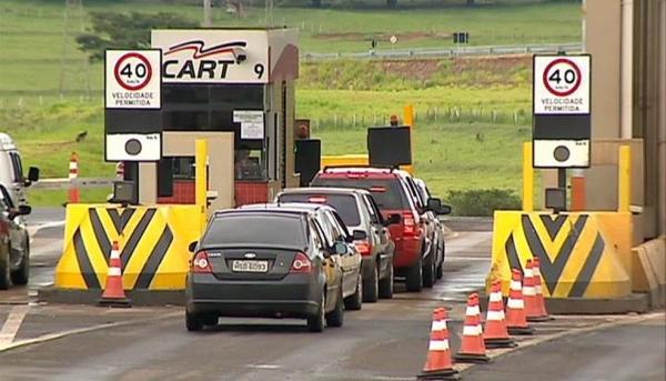 Pedágios em rodovias paulistas estão com novo valor, desde sábado, 1º de julho (Foto: Reprodução/TV Fronteira).