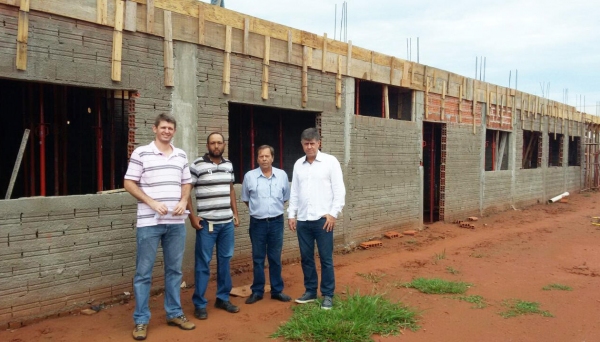 Obras da Delegacia Seccional da Polícia Civil avançam para o segundo pavimento (Foto: Assessoria