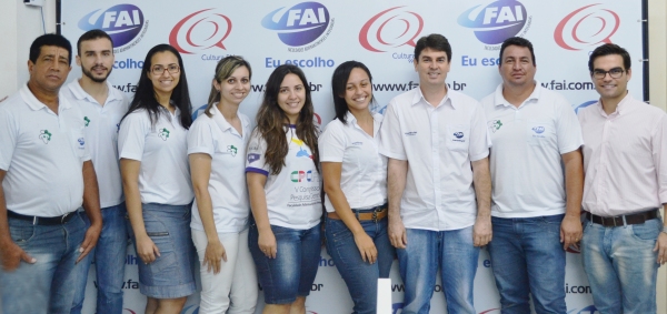 Equipe da CIPA após primeira reunião (Foto: Tiago Sichieri).