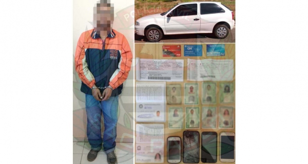 Homem usou documento falso para obter empréstimo de R$ 29 mil em Adamantina (Imagem: Policia Civil).