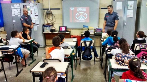 Atividade leva orientações e prevenção aos estudantes. (Foto: Assessoria de Imprensa)