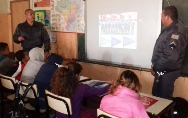 O projeto é uma parceria entre o Bombeiros de Adamantina e a Secretaria Municipal de Educação. (Foto: Assessoria de Imprensa)