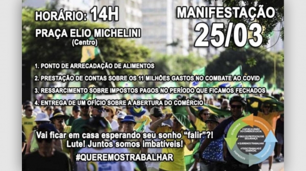 Ato público será nesta quinta-feira (25), às 14h, na Praça Élio Micheloni (Divulgação).