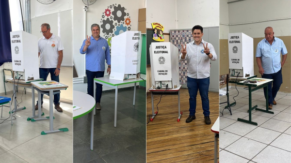 Jose Tiveron, Daniel Robles, Alcio Ikeda e Jorge Almeida (Siga Mais).