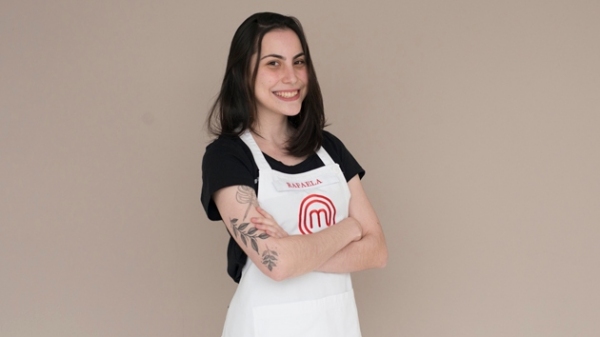 Rafaela Rissoli participa do MasterChef Brasil na noite desta terça-feira, 15, na Band  (Divulgação/Band).
