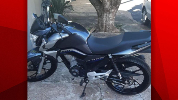 Moto furtada dia 19 de agosto em Adamantina (Cedida).