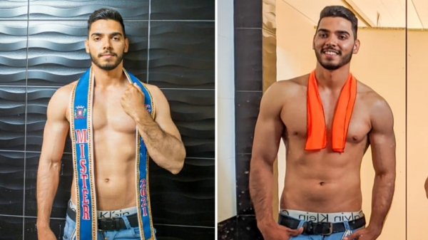 Aos 21 anos, Rafael fica com o terceiro lugar em concurso regional de miss e mister (Fotos: Cedidas).