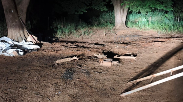 Local do crime em Rinopolis (Imagem: Mais Tupa).