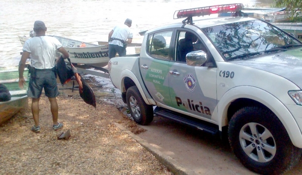 Policia Ambiental intensificou fiscalização em rios da região, durante perÃodo de defenso da piracema (Foto: Arquivo).
